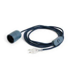 Clearance Hay - Common Table Cord Set - Lampefatning med ledning - Anthracite blue