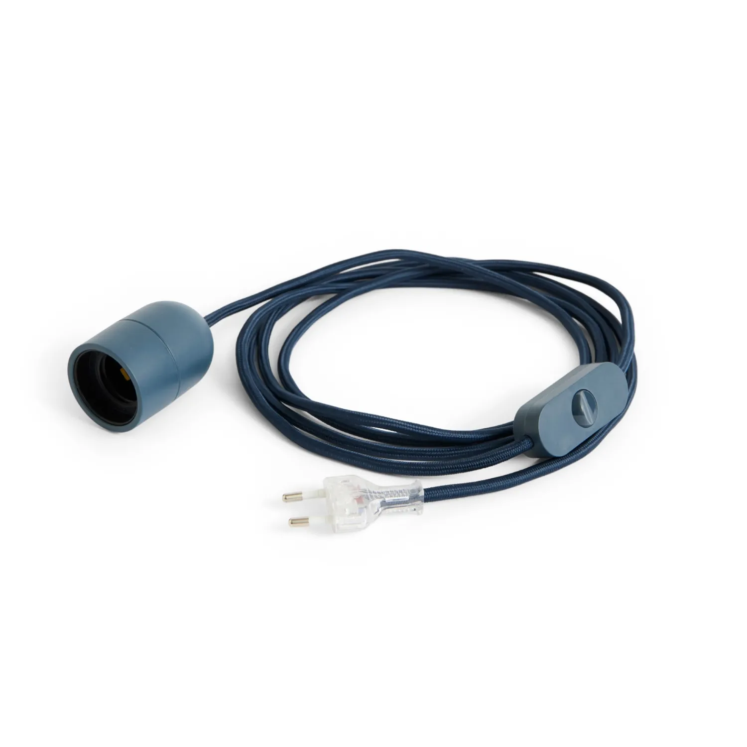 Clearance Hay - Common Table Cord Set - Lampefatning med ledning - Anthracite blue