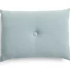 Best Hay - Dot Cushion - Linen - Pigeon blue