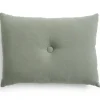 Outlet Hay - Dot Cushion - Linen - Pine green