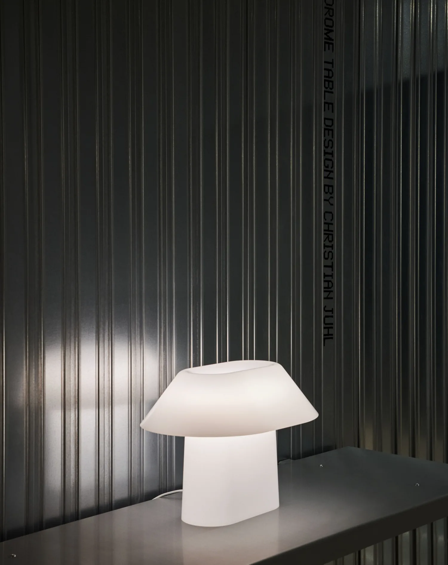 Discount Hay - Drome Table Lamp - White Opal