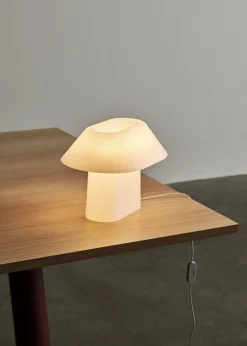 Discount Hay - Drome Table Lamp - White Opal