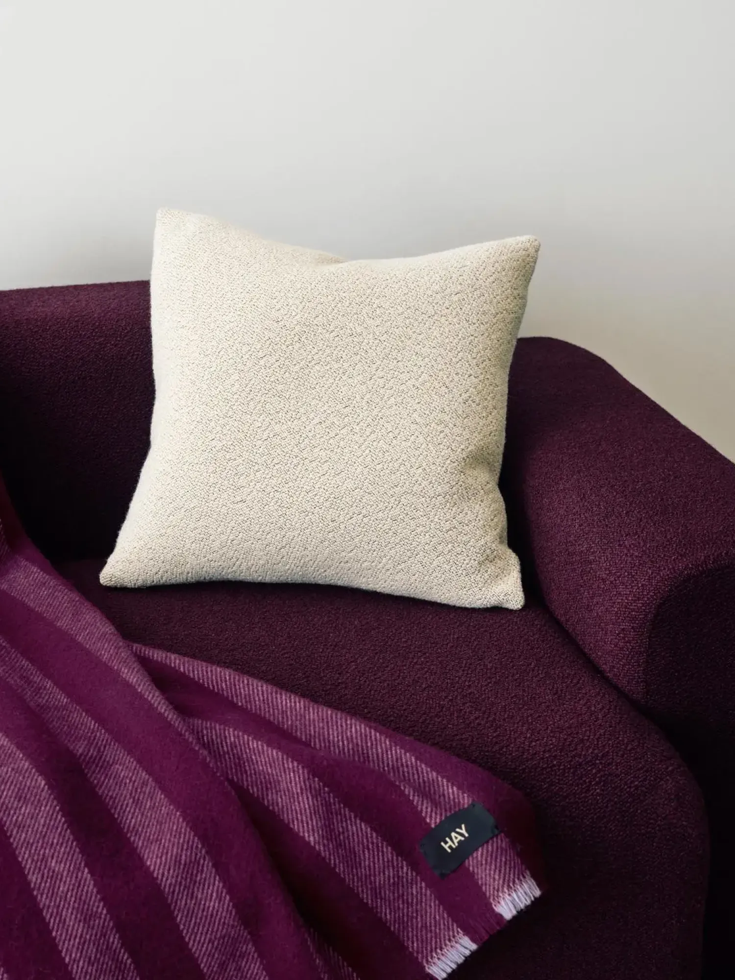 Best Hay - Duo Throw - W130 x L180 - Plum