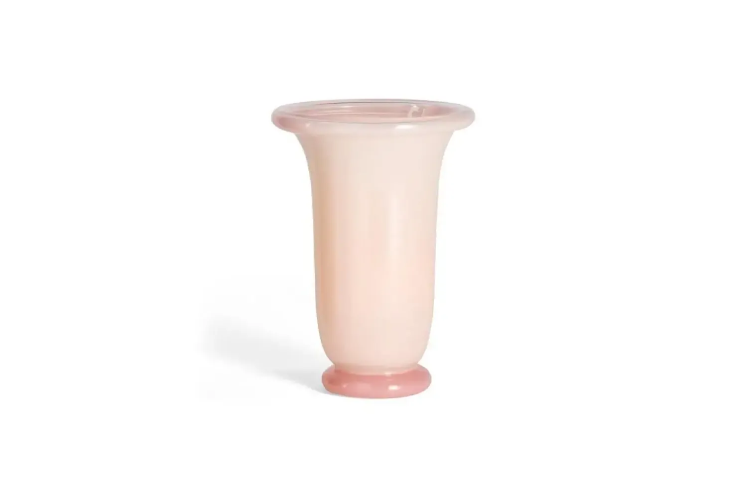 Best Hay - Empire Vase - Medium - Light Pink - Light pink with pink base - 749