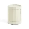 Outlet Hay - Facet Cabinet - Low - Eggshell - Hvid - 49 cm - sidebord med hjul