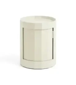Outlet Hay - Facet Cabinet - Low - Eggshell - Hvid - 49 cm - sidebord med hjul