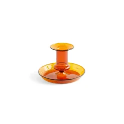 Best Hay - Flare lysestage - Amber - H 7,5 cm