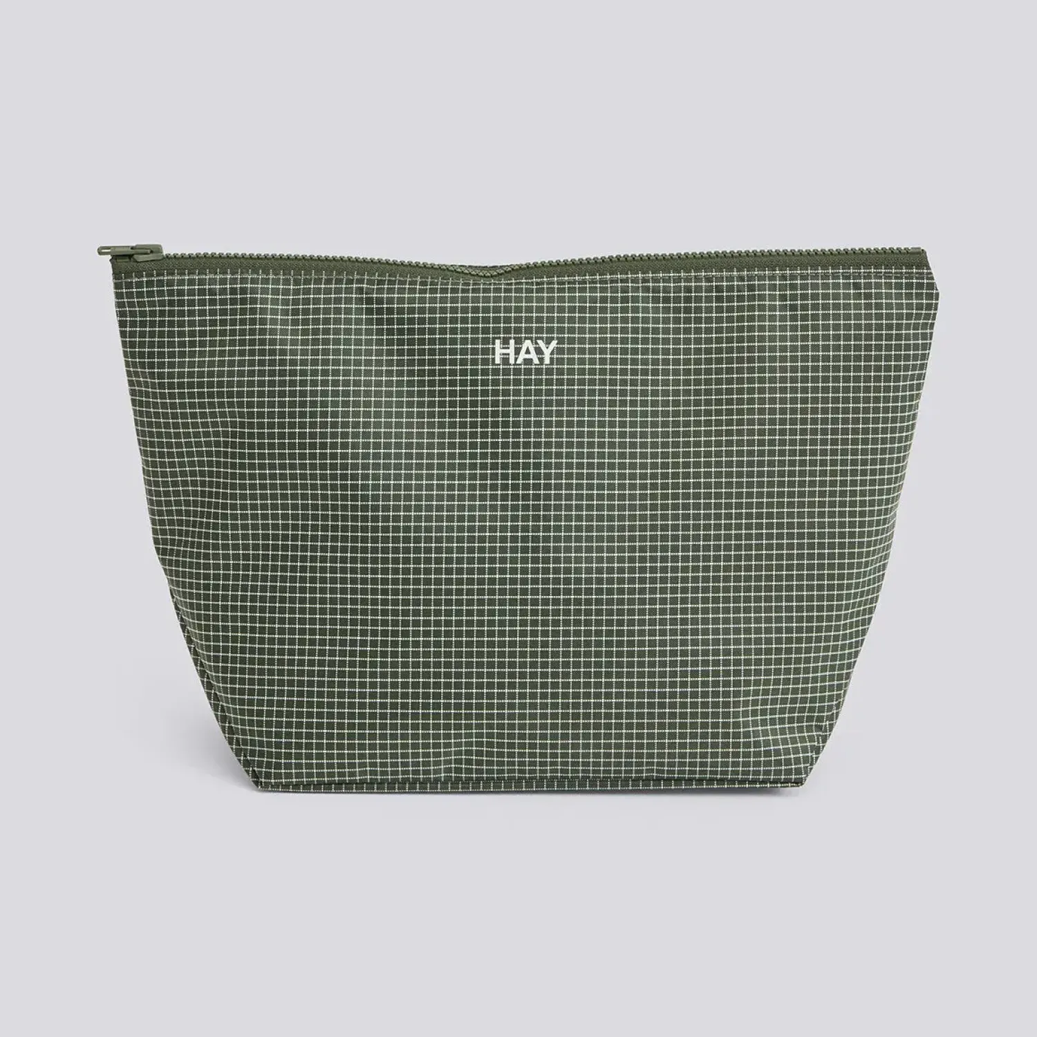 Outlet Hay - Grid Pouch - Medium - Mørkegrøn