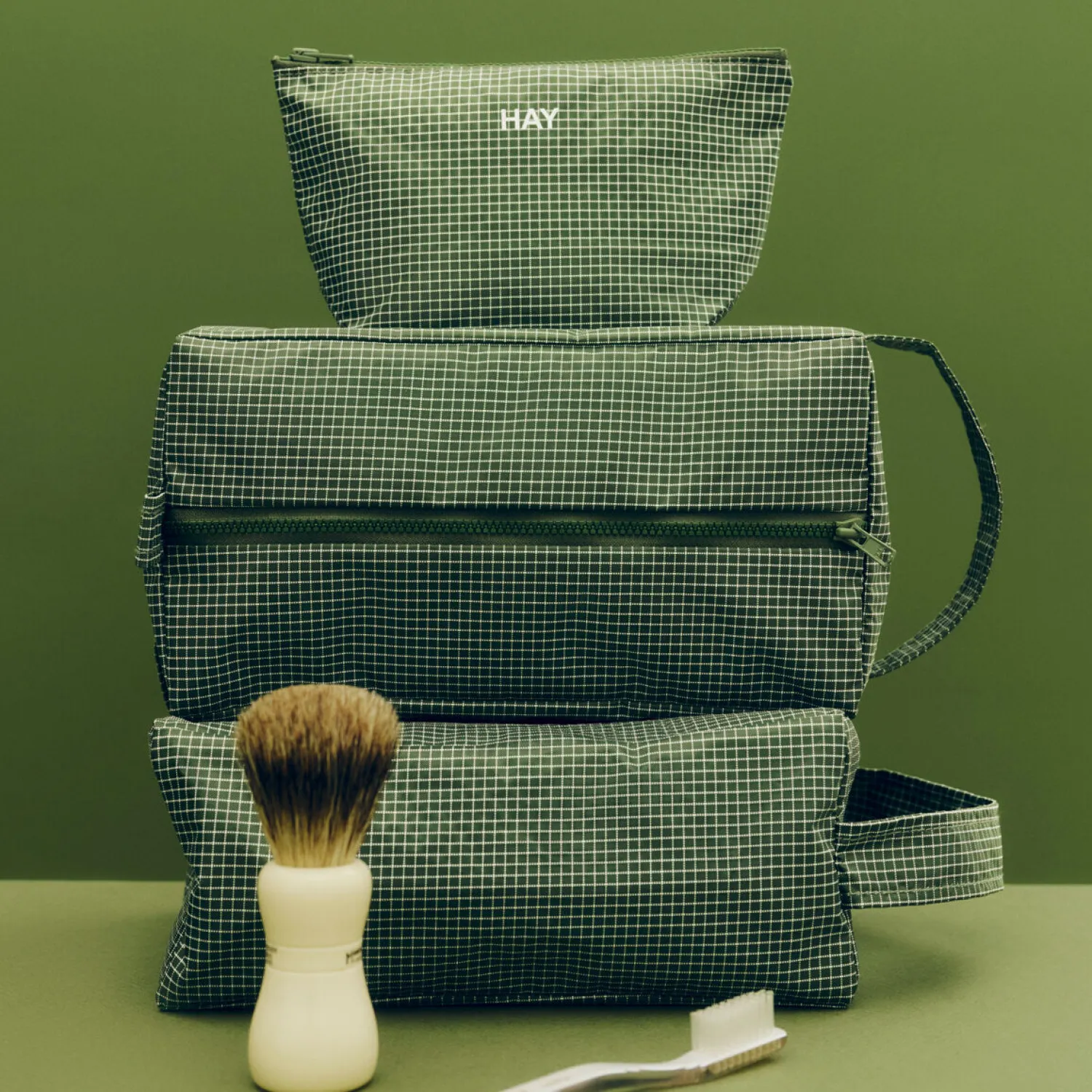 Sale Hay - Grid Pouch - Small - Mørkegrøn