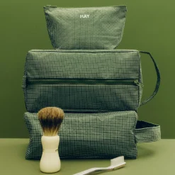 Discount Hay - Grid Wash Bag - Medium - Mørk blå