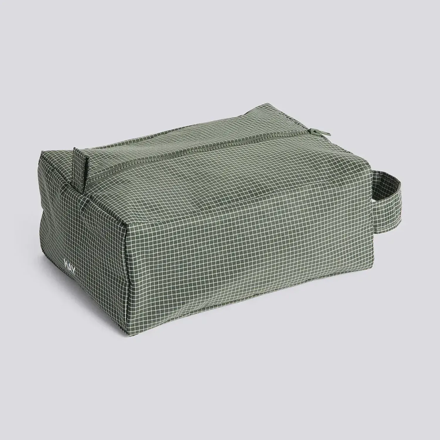 Sale Hay - Grid Wash Bag - Small - Mørk grøn