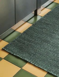 Hot Hay - Løber Moiré Runner - Grøn/Green - 80 x 200 cm