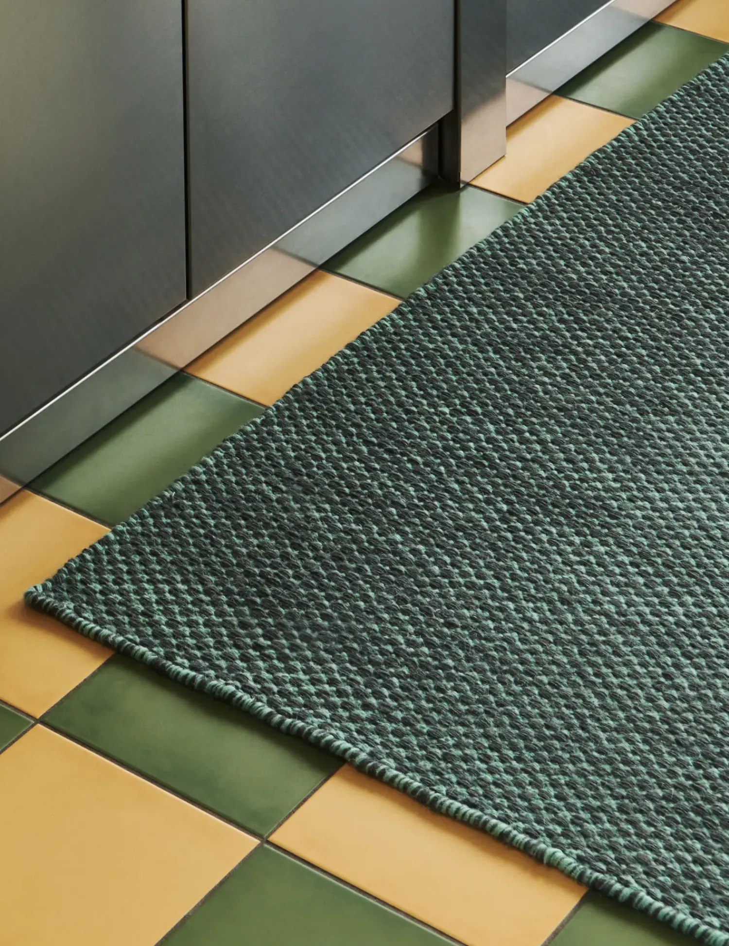 Hot Hay - Løber Moiré Runner - Grøn/Green - 80 x 200 cm
