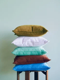 Clearance Hay - Linen Cushion - 50x50 - Emerald Green - Emerald green - 829