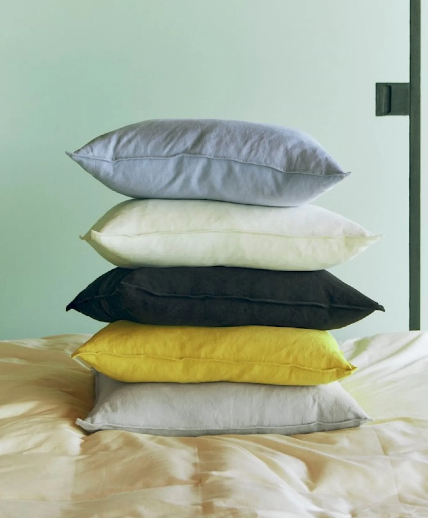 Best Hay - Linen Cushion - 60x60 - Sky Grey - Sky grey - 1099