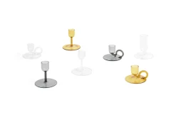 Sale Hay - Lysestage - Tiny - Curved - Clear - Højde 5 cm