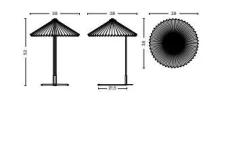 Sale Hay - Matin bordlampe - Gul skærm (large)