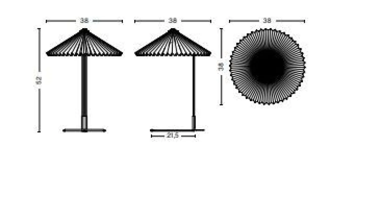 Discount Hay - Matin bordlampe - Lavendel skærm (large)