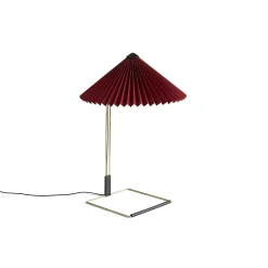 Outlet Hay - Matin bordlampe - Oxide red skærm (large)