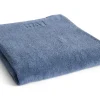 Hot Hay - Mono Bath Sheet (Organic) - W100 x L150 - Steel Blue - Steel blue - 669