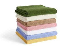 Hot Hay - Mono Bath Sheet (Organic) - W100 x L150 - Steel Blue - Steel blue - 669