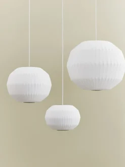 Outlet Hay - Nelson Angled Sphere Bubble pendant - Medium - Off white