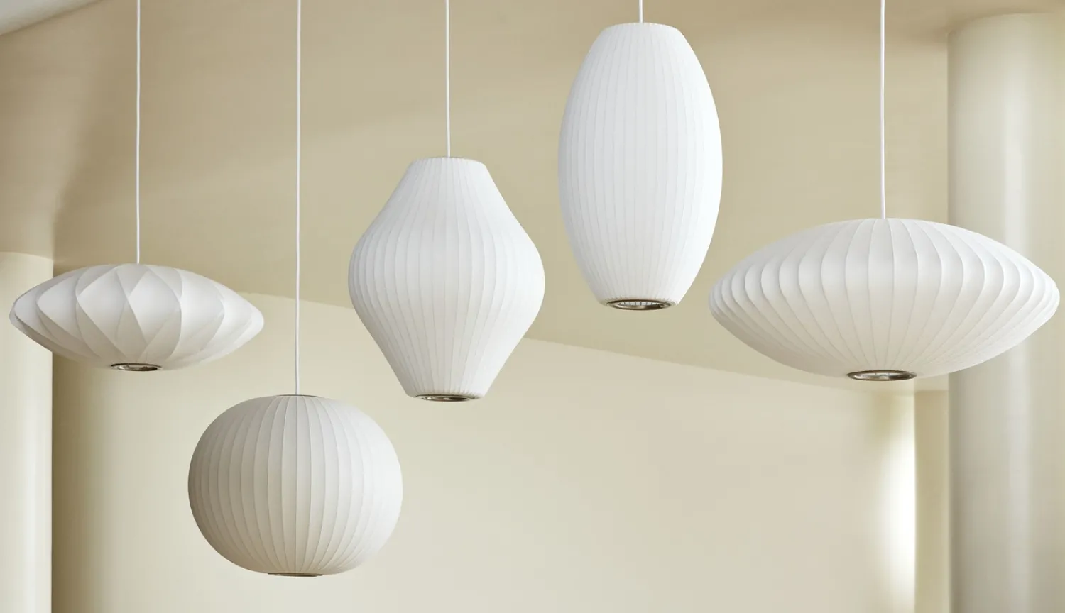 Hay - NELSON Pear Bubble Pendant - Medium - Off white