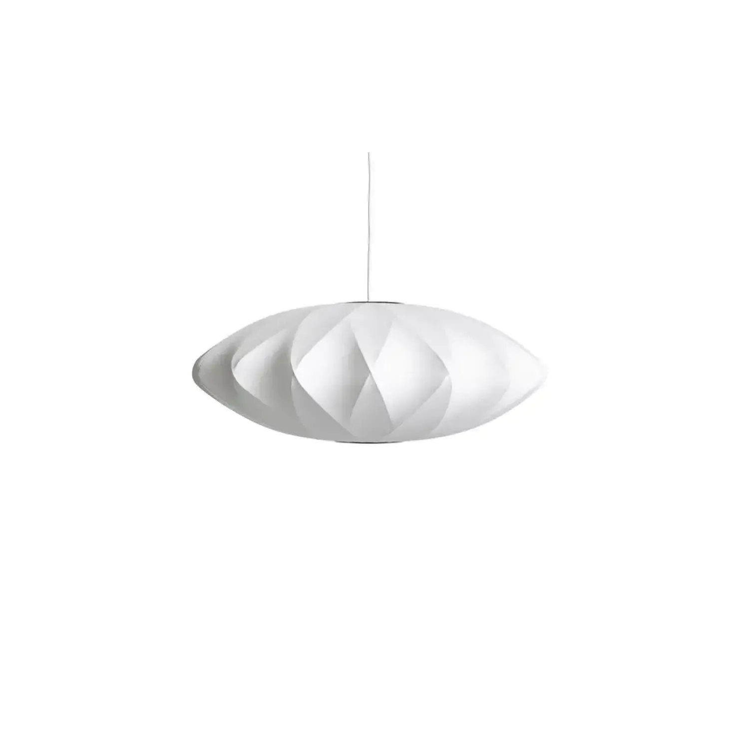 New Hay - NELSON Saucer Crisscross Bubble Pendant - medium - off white