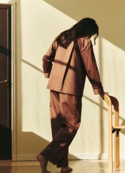 Best Hay - Outline Pyjama - Bukser - Str. S/M - Milk Chocolate