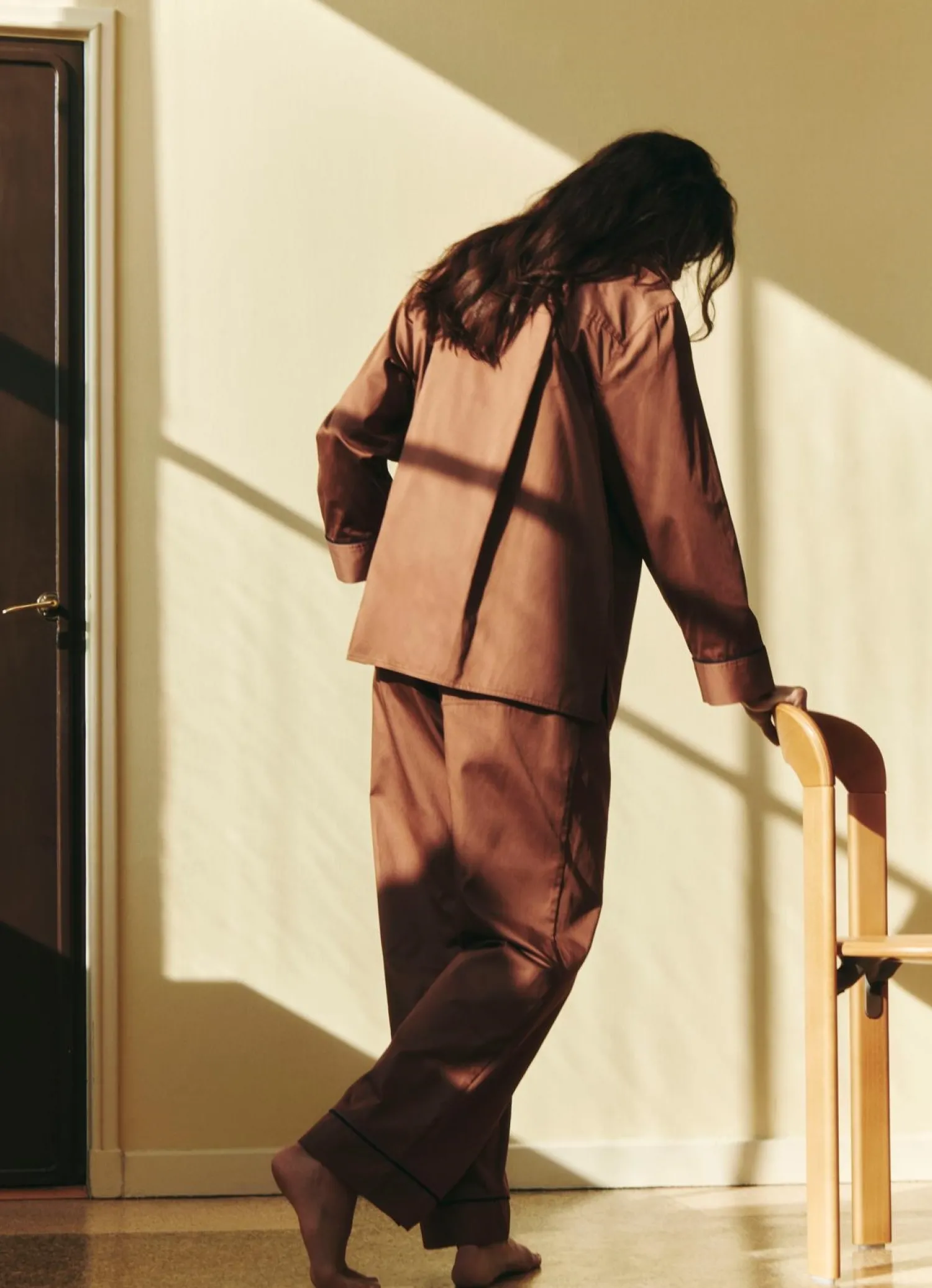 Best Hay - Outline Pyjama - Bukser - Str. S/M - Milk Chocolate