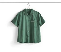 Hot Hay - Outline Pyjama - Kortærmet Shirt - S/M - Emerald Green