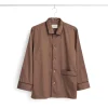 Best Hay - Outline Pyjama - Langærmet Shirt - XS/S - Milk Chocolate