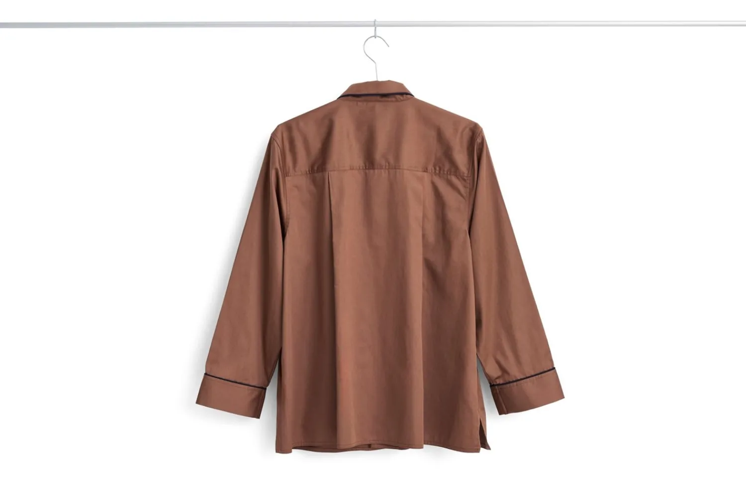 Best Hay - Outline Pyjama - Langærmet Shirt - XS/S - Milk Chocolate