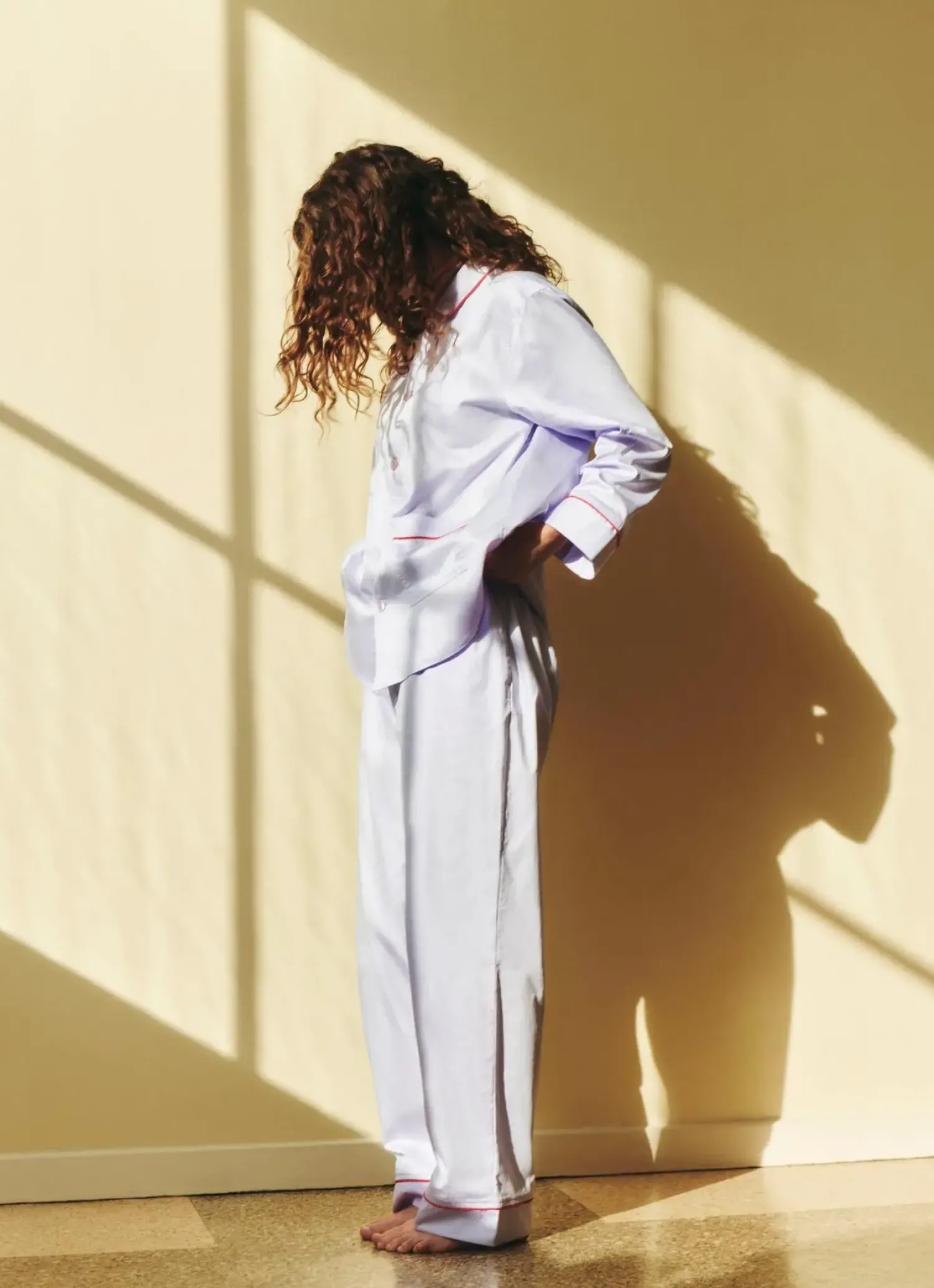 Clearance Hay - Outline Pyjama - Langærmet Shirt - S/M - Lavendel
