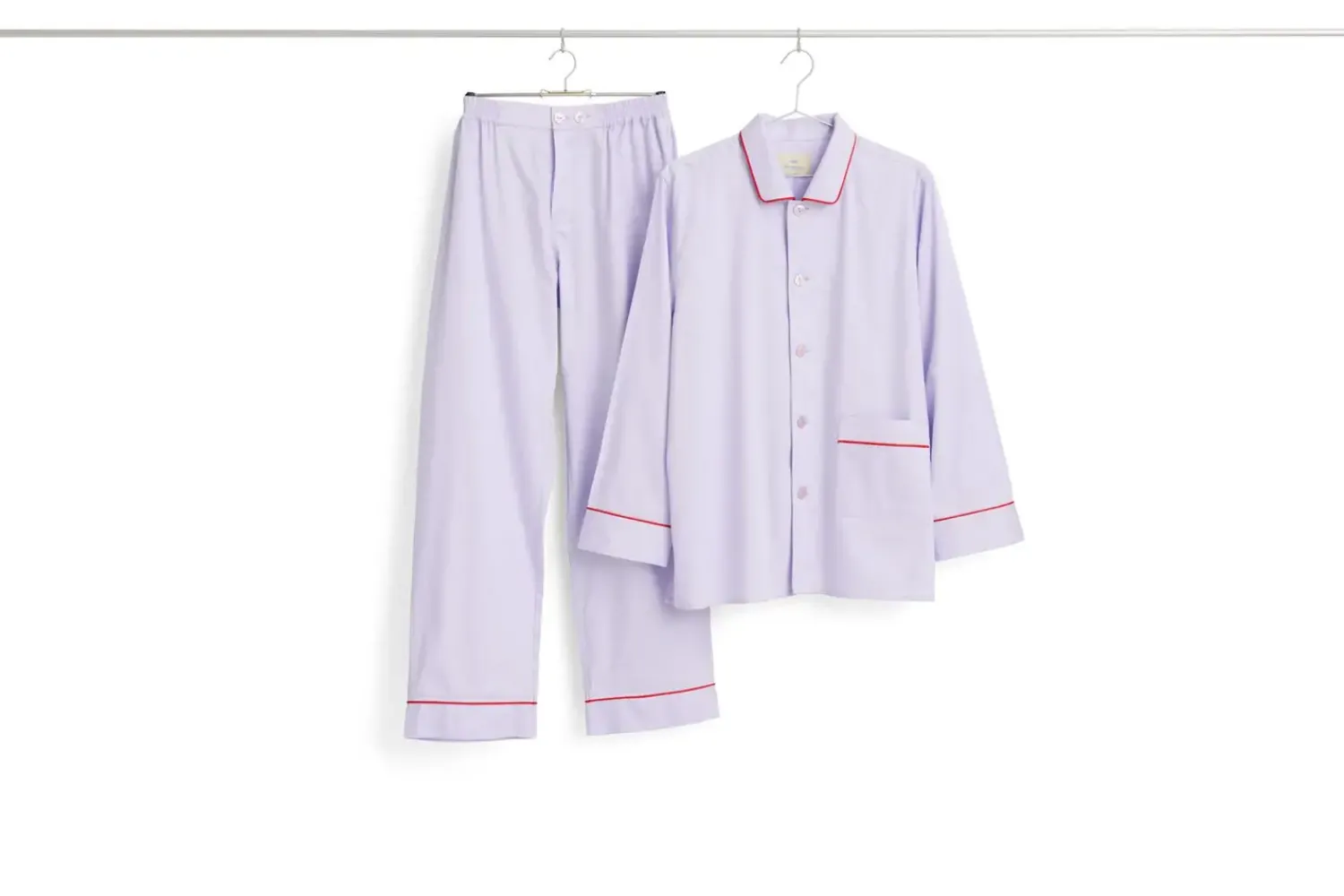 Clearance Hay - Outline Pyjama - Langærmet Shirt - S/M - Lavendel