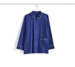New Hay - Outline Pyjama - Langærmet Shirt - S/M - Vivid Blue