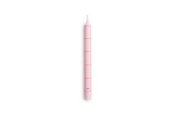 Online Hay - Pattern Candle - Light pink with red grid check
