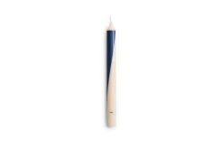 Discount Hay - Pattern Candle - Off-white with blue swirl