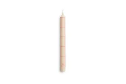 Online Hay - Pattern Candle - Off-white with red grid check
