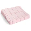 Discount Hay - Pattern Napkins - Light pink and red grid - Lunch