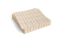 Discount Hay - Pattern Napkins - Off-white and blue grid - Lunch