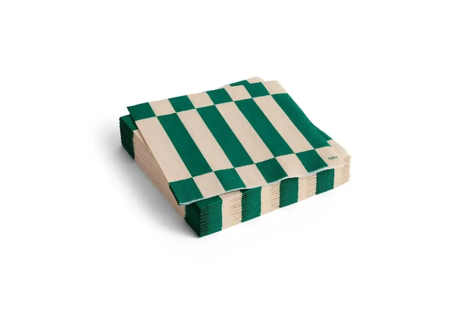 Hot Hay - Pattern Napkins - Off-white and green - Cocktail
