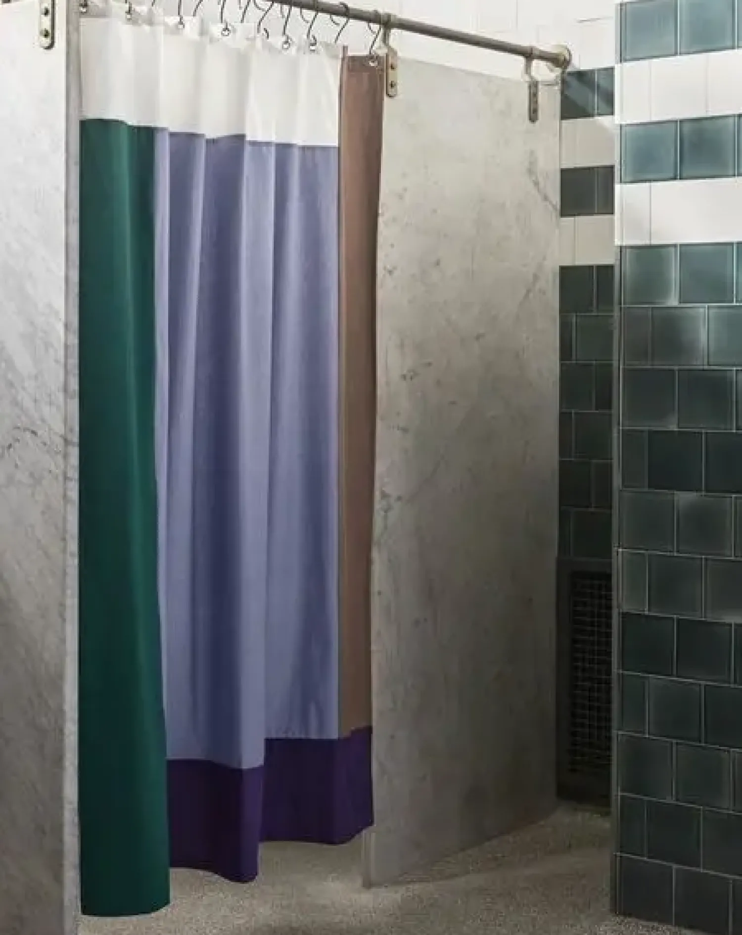 Hot Hay - Pivot Shower Curtain - Blue - bruseforhæng W180 X L200