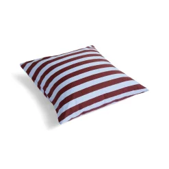 New Hay - Pudebetræk - Été - Bordeaux og sky blue (63 x 60 cm) - stribet