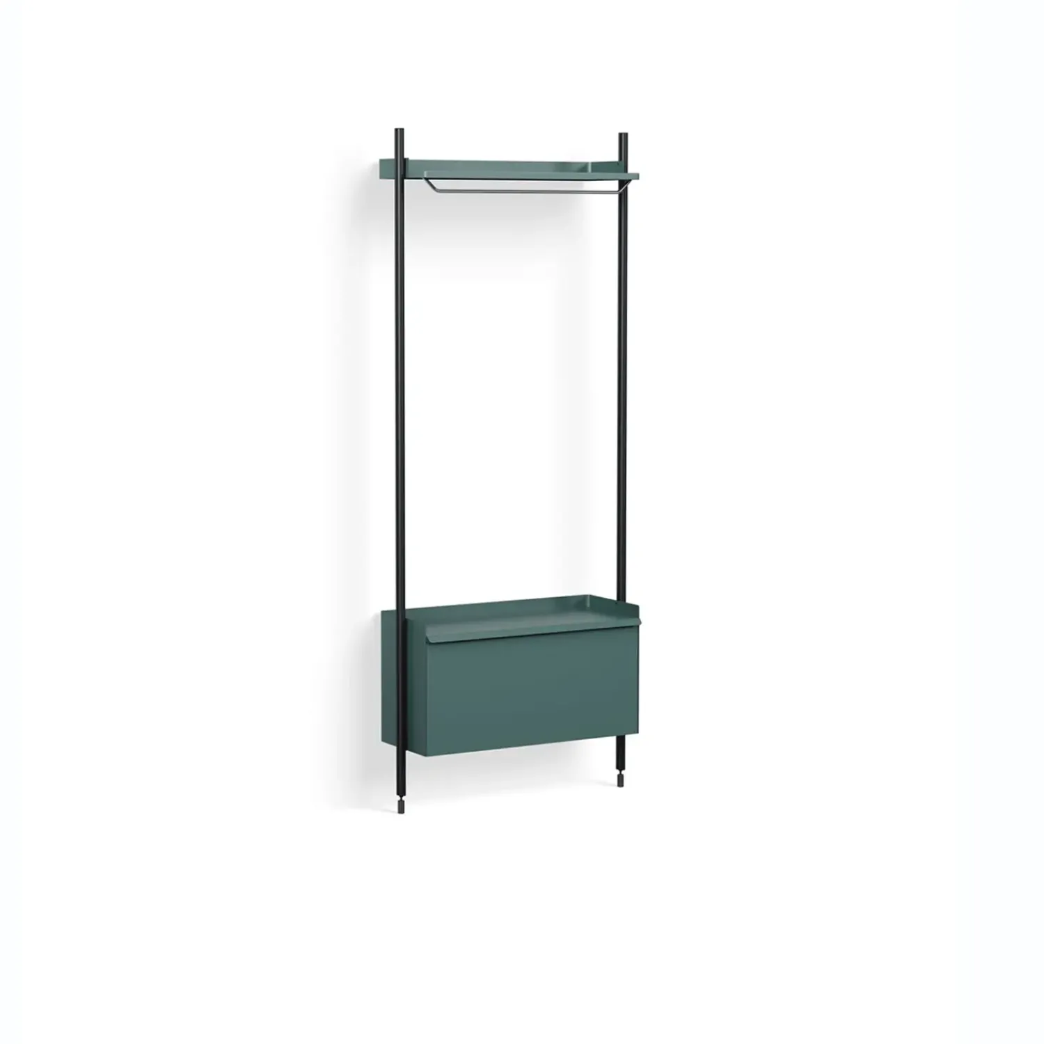 Online Hay - Reol - Pier System 1001 - 1 kolonne - Blå/Sort - 82 X 34 X 209 cm