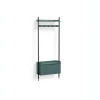 Outlet Hay - Reol - Pier System 1061 - 1 kolonne - Blå/Sort - 82 X 34 X 209 cm