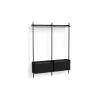 Hot Hay - Reol - Pier System 1002 - 2 kolonner - Sort - 162 X 34 X 209 cm