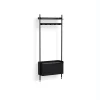 Online Hay - Reol - Pier System 1061 - 1 kolonne - Sort - 82 X 34 X 209 cm