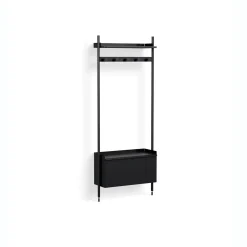 Online Hay - Reol - Pier System 1061 - 1 kolonne - Sort - 82 X 34 X 209 cm