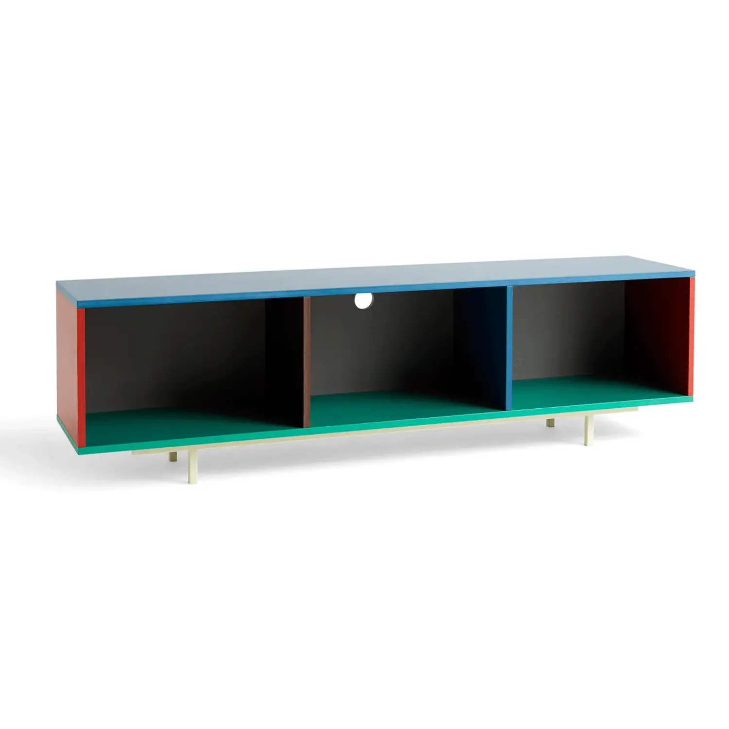 Best Hay - Reol til Gulv - Colour Cabinet - Multi - Large, B180 X D39 X H51 cm